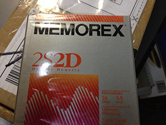 Picture of NEW Memorex 10 Floppy Disks 3.5" Double Density 2S2D 3 1/2" - Lifetime Warranty - MAC / Macintosh Formatted Diskettes Disc Microdisks