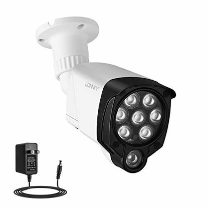 Picture of LONNKY LED IR Illuminator Wide Angle 8-LEDs 90 Degree 100Ft IR Infrared Flood Light for CCTV Security Cameras, IP Camera, Bullet Camera, Dome Camera, Suitable for Outdoor Use(White)