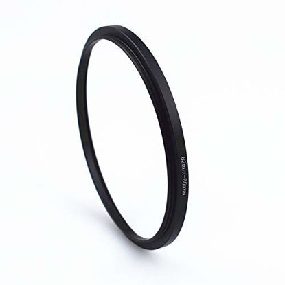 Picture of 82mm-86mm Metal Ring/82mm to 86mm Step-Up Ring for Filters,Made of CNC Machined with Matte Black Electroplated Finish,Compatible with All 82mm Camera Lenses & 86mm Accessories