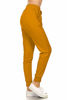 Picture of Leggings Depot JGA128-MUSTARD-L Solid Jogger Track Pants w/Pockets, Large