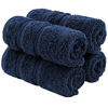 Picture of American Soft Linen Premium Genuine Turkish Cotton, Luxury Hotel Quality for Maximum Softness & Absorbency for Face, Hand, Kitchen & Cleaning (4-Piece Washcloth Set, Navy Blue)