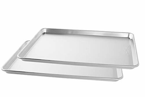 Picture of Nordic Ware Naturals Big Baking Sheet, 2-Pack, Silver