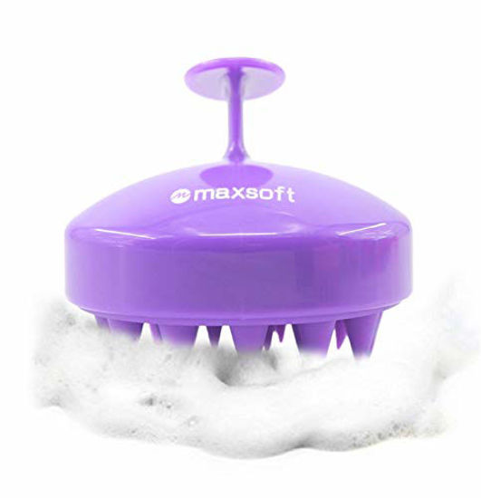 Picture of Hair Scalp Massager Shampoo Brush, MAXSOFT Scalp Care Brush (Purple)