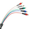 Picture of Mediabridge Component Video Cables with Audio (12 Feet) - Gold Plated RCA to RCA - Supports 1080i