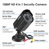 Picture of ZOSI 1080P Hybrid 4-in-1 HD TVI/CVI/AHD/CVBS 1920TVL 2.0MP CCTV Camera Home Security System 80ft Day/Night Vision Metal Waterproof Housing For 960H,720P,1080P,5MP,4K analog Surveillance DVR