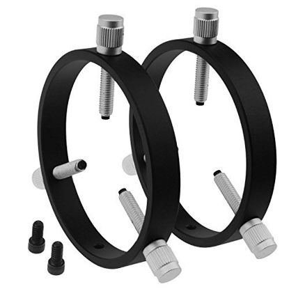 Picture of Astromania Adjustable Guiding Scope Rings 105 mm Inside Diameter (Pair) - for Telescope Tube Diameter or Finders 50 to 103mm