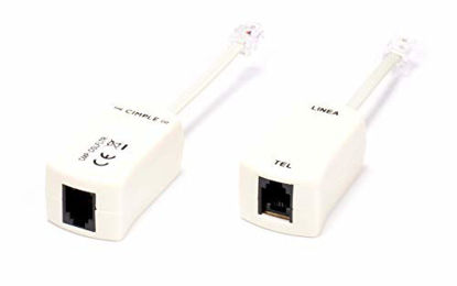 Picture of 2 Wire, 1 Line DSL Filter - for Removing Noise and Other Problems from DSL Related Phone Lines - 2 Pack