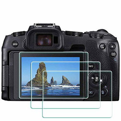 Picture of EOS RP Glass Screen Protector for Canon EOS RP Mirrorless Digital Camera, ULBTER 9H Tempered Glass Screen Protector Edge to Edge Protection,Anti-Scrach Anti-Fingerprint Anti-Dust Anti-Bubble [3 Pack]