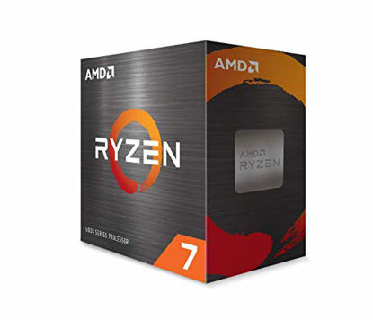 Picture of AMD Ryzen 7 5800X 8-core, 16-Thread Unlocked Desktop Processor Without Cooler Black, XX-Large