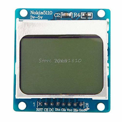 Picture of LCD Screen Display Module White Backlight Adapter PCB 3V-5V for Nokia 5110 New