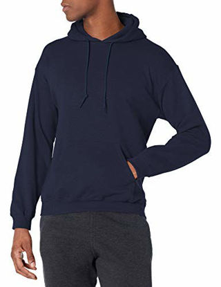 Picture of Gildan Men's Fleece Hooded Sweatshirt, Style G18500, Navy, Large