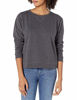 Picture of Hanes Women's V-Notch Pullover Fleece Sweatshirt, Slate Heather, Medium