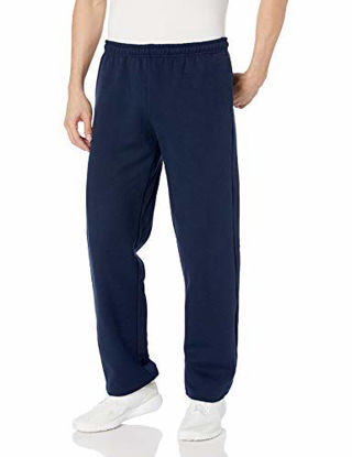 Picture of Gildan Men's Fleece Open Bottom Pocketed Pant, Navy, Small