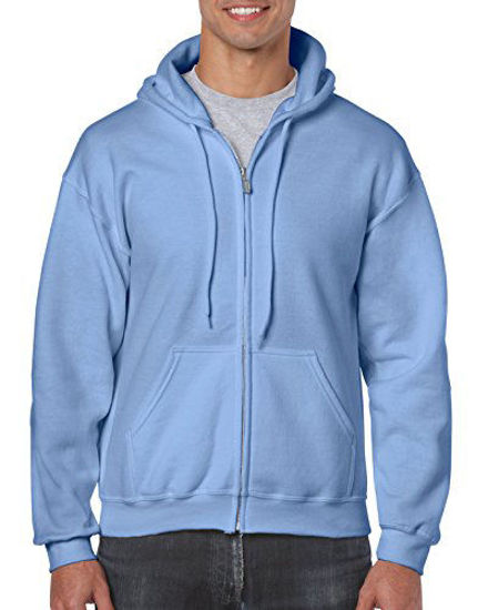 Picture of Gildan Men's Fleece Zip Hooded Sweatshirt Carolina Blue Small