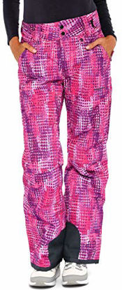 Picture of Arctix Women's Insulated Snow Pants, Windows Print Purple, Small/Regular