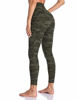 Picture of Colorfulkoala Women's High Waisted Yoga Pants 7/8 Length Leggings with Pockets (XS, Army Green Camo)