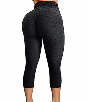 GetUSCart- FIRERO Women's Bubble Hip Butt Lifting Legging High Waist  Workout Tummy Control Yoga Tights(A-Red,XX-Large)