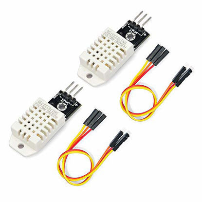 Picture of Gowoops 2 pcs DHT22 Temperature Humidity Sensor Module for Arduino Raspberry Pi | Digital Measure DHT Sensors