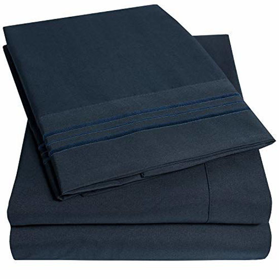 Sweet Home Collectio 1500 Supreme Collection Bed Sheet Set - Extra Soft, Elastic  Corner Straps, Deep Pockets