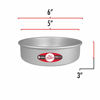 Picture of Fat Daddio's Round Cake Pan, 5 x 3 Inch, Silver