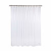 Picture of AmazerBath Plastic Shower Curtain, 72 x 65 Inches EVA 8G Thick Bathroom Shower Curtains with Heavy Duty Clear Stones and 12 Grommet Holes-Clear