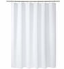 Picture of AmazerBath Plastic Shower Curtain, 70 x 72 Inches EVA 8G Shower Curtain with Heavy Duty Clear Stones and Grommet Holes, Waterproof Thick Bathroom Plastic Shower Curtains-White