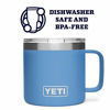 Picture of YETI Rambler 14 oz Mug, Stainless Steel, Vacuum Insulated with Standard Lid, Pacific Blue