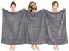 Picture of American Soft Linen 40x80 Inch Premium, Soft & Luxury 100% Ringspun Genuine Cotton 650 GSM Extra Large Jumbo Turkish Bath Towel for Maximum Softness & Absorbent [Worth $64.99] Rockridge Grey