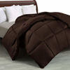 Picture of Utopia Bedding Comforter Duvet Insert - Quilted Comforter with Corner Tabs - Box Stitched Down Alternative Comforter (Twin, Chocolate)