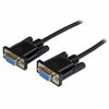 Picture of StarTech.com 2m Black DB9 RS232 Serial Null Modem Cable F/F - DB9 Female to Female - 9 pin RS232 Null Modem Cable - 2 meter, Black