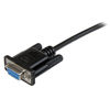 Picture of StarTech.com 2m Black DB9 RS232 Serial Null Modem Cable F/F - DB9 Female to Female - 9 pin RS232 Null Modem Cable - 2 meter, Black