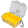 Picture of Pelican 1050 Micro Case - for iPhone, GoPro, Camera, and more (Yellow/Clear)