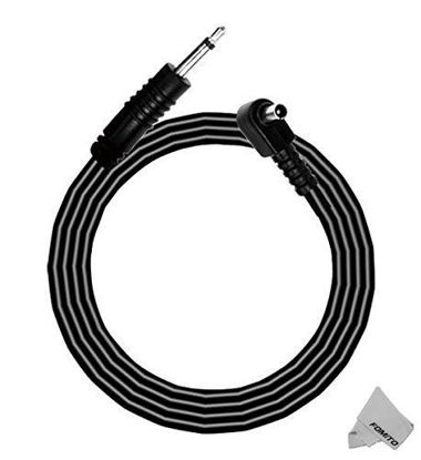Picture of Fomito Flash Sync Cable 3m - 3.5mm Plug to Male PC Studio Strobe Trigger Camera Lighting for Godox Neewer Nicefoto Jinbei Yongnuo