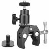 Picture of Ball Head Shoe Mount Camera Ball Mount Clamp w/ 1/4"-20 Tripod head Hot Shoe Adapter and Cool Super Clamp