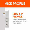 Picture of ECHOGEAR On-Wall Surge Protector with 6 Pivoting AC Outlets & 1080 Joules of Surge Protection - Low Profile Design Installs Over Existing Outlets to Protect Your Gear