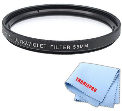 Picture of Tronixpro 55mm Pro Series High Resolution Digital Ultraviolet UV Protection Filter + Tronixpro Microfiber Cloth