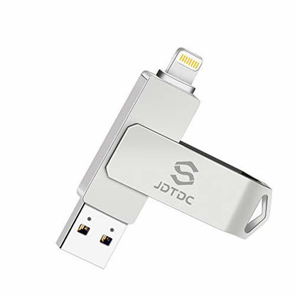 Picture of Apple MFi Certified 128GB Photo-Stick-for-iPhone-Storage iPhone-Memory iPhone USB for Photos iPhone USB Flash Drive Memory for iPad External iPhone Storage iPhone Thumb Drive for iPad Photo Stick