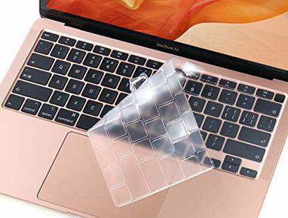 Picture of CaseBuy Premium Ultra Thin Keyboard Cover for Newest MacBook Air 13 inch 2020 Release Model A2179 A2337 M1 Chip, MacBook Air 13 inch Accessories, 13" MacBook Air Soft-Touch TPU Protective Skin