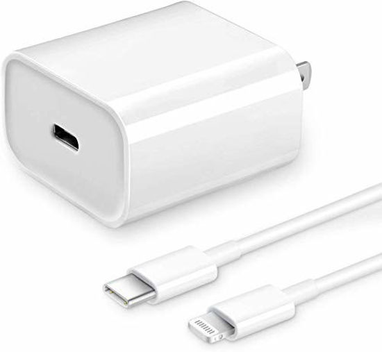 Picture of [Apple MFi Certified] iPhone Fast Charger, Veetone 20W PD Type C Power Wall Charger Travel Plug with 6FT USB C to Lightning Quick Charge Sync Cable Compatible with iPhone 12/11/XS/XR/X 8/SE 2020, iPad