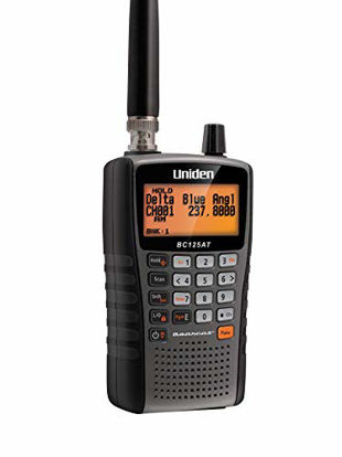Picture of Uniden Bearcat BC125AT Handheld Scanner, 500-Alpha-Tagged Channels, Close Call Technology, PC Programable, Aviation, Marine, Railroad, NASCAR, Racing, and Non-Digital Police/Fire/Public Safety.