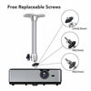 Picture of Mini Ceiling Projector Mount - for Projectors CCTV DVR Cameras - Drsn Angle Adjustable Projection - Length 175mm/6.88in Silver