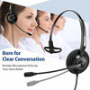 Picture of Arama Phones Headset RJ9 with Pro Noise Canceling Mic and Mute Switch Controls Wired Office Headset Compatible with Polycom Mitel Plantronic Nortel Shoretel Aastra Avaya Landline Phones