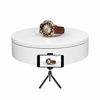 Picture of ComXim 110V Electric Rotating Turntable,7.87in(20cm) Diameter,Rotating by Random Direction, Applied to Product Photography, Still Life Photography, Product Display,Cake Display (White)