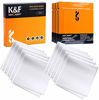 Picture of K&F Concept Microfiber Cleaning Cloths 10-Pack Individually Vacuum Wrapped for Camera Lens, Eyeglasses, Cell Phones, Computers, LCD Screens, Cars and More