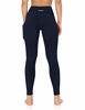 Picture of ODODOS Women's High Waisted Yoga Pants with Pocket, Workout Sports Running Athletic Pants with Pocket, Full-Length,Navy,Small