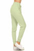 Picture of Leggings Depot JGA128-SEAFOAM-XL Solid Jogger Track Pants w/Pockets, X-Large