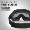 Picture of OutdoorMaster OTG Ski Goggles - Over Glasses Ski/Snowboard Goggles for Men, Women & Youth - 100% UV Protection (Black Frame + VLT 99.1% Clear Lens)