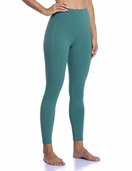 GetUSCart- Colorfulkoala Women's High Waisted Yoga Pants 7/8 Length Leggings  with Pockets (XL, Emerald Green)
