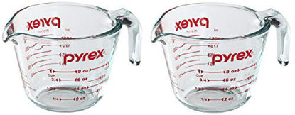 Picture of Pyrex Prepware 1 Cup Measuring Cup with Red Graphics (Pack of 2)
