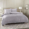 Picture of Nestl Duvet Cover 3 Piece Set - Ultra Soft Double Brushed Microfiber Hotel-Quality - Comforter Cover with Button Closure and 2 Pillow Shams, Gray Lavender - California King 98"x104"
